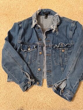 Forever 21 Light Blue cropped Denim Jacket